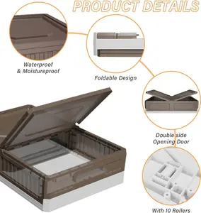 Quilts, Shoes, and Bedding,Stackable Bins,Underbed Storage Bins For Closet And Under Sofa To Storing Clothes,Under Bed Storage Containers, Under Bed Storage With Wheels