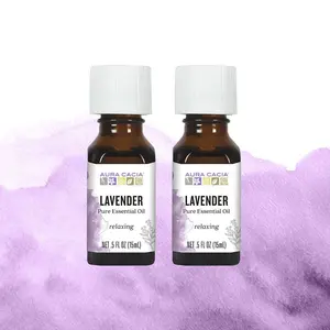 Aura Cacia Lavender Essential Oil 0.5 fl. oz. (2 Pack)