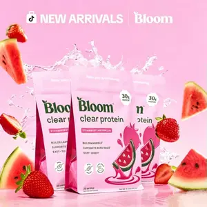 （Flash Sale 3-pack）Bloom Nutrition Clear Protein - Clear Whey + Collagen Protein Blend | 20g Protein, 90 Calories, 0g Sugar, Light & Refreshing Fruity Drink | Protein for Women