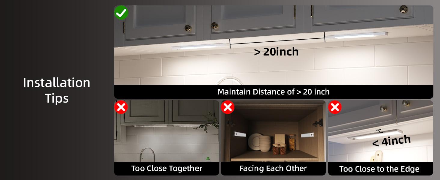 EZVALO 62 LED Under Cabinet Lights with Charging Station, 2000mAh Rechargeable Motion Sensor Light Indoor, 3 Color Temps, Remote Control, Timer, Dimmable Wireless Closet Lighting for Kitchen, Wardrobe, Pantry