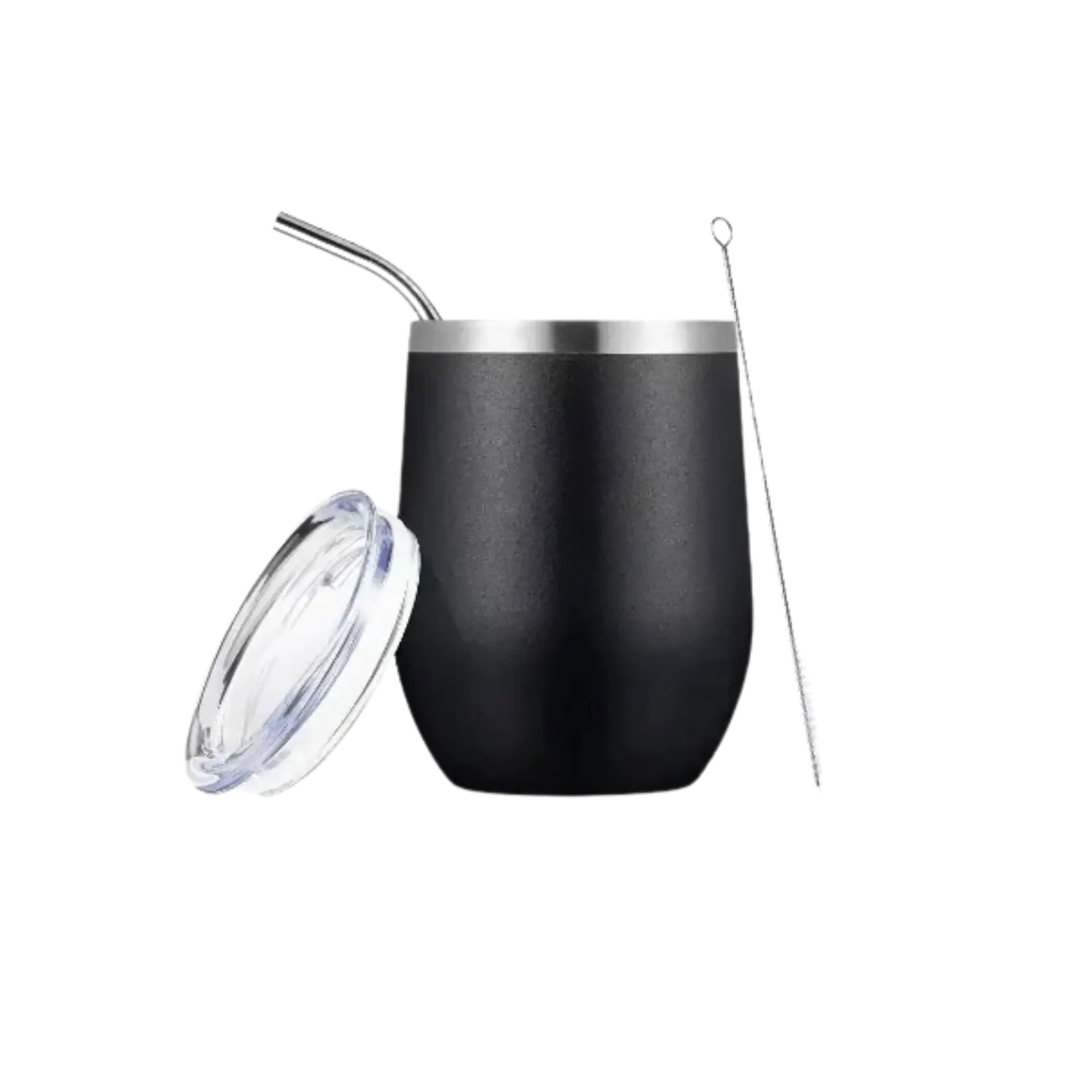 Bombilla Yerba Mate Gourd Set - BLACK