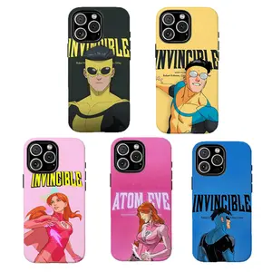 Atom Eve Invincible Phone Case - Pink Superhero Comic Art Shockproof Cover,Cover For iPhone 17 Pro Max 16 15 14 13 12 11 for Samsung S21 S22 S23 S24 S25 Phone Case,Perfect Holiday Gift