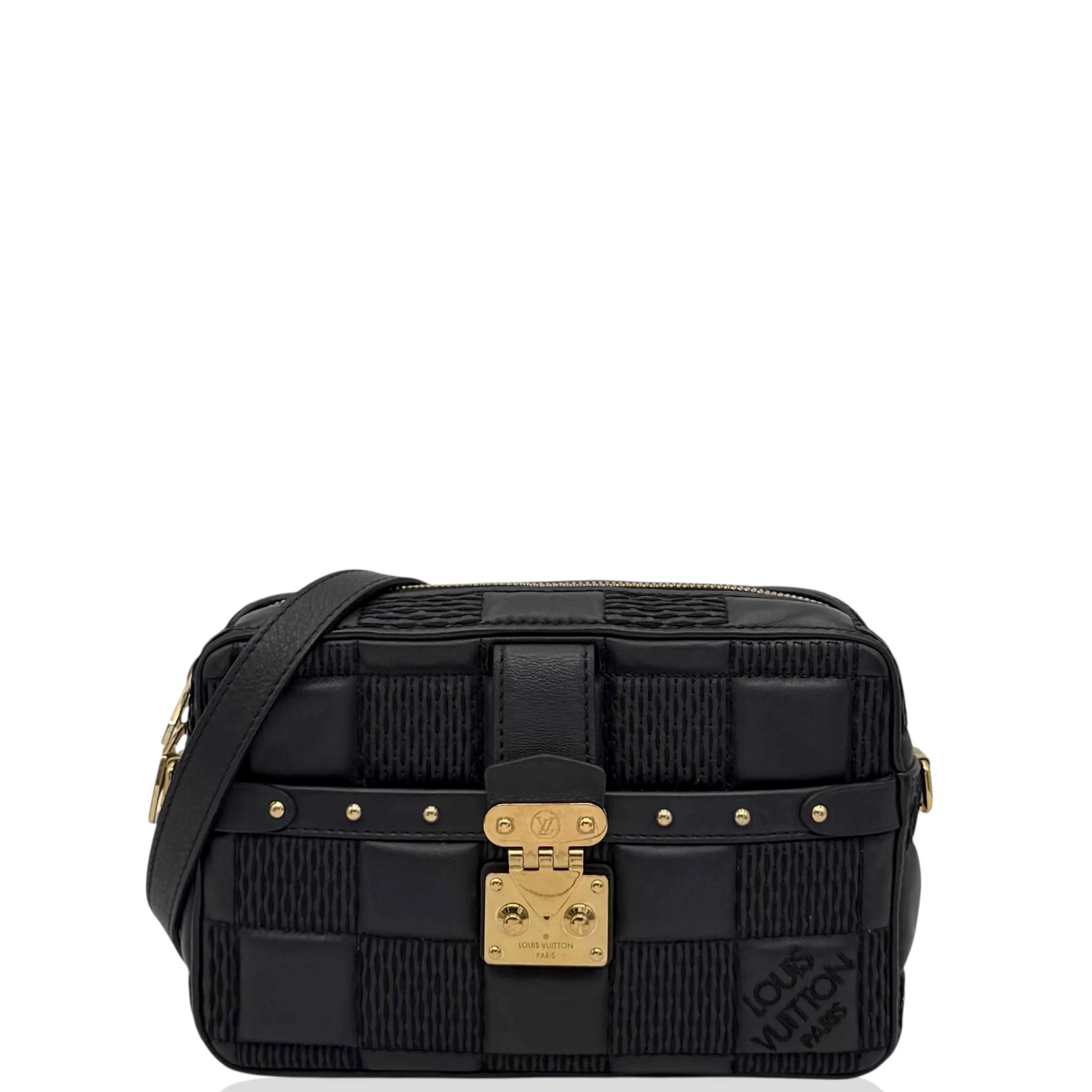 Pre-owned Louis Vuitton Leather Shoulder Bags Shoulder Bag Calfskin Black (yl1229p4)
