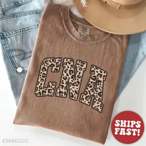 Comfort Colors® Leopard CNA Shirt, CNA Life Shirt, CNA Life Nurse Shirt, Certified Nursing Assistant Gift