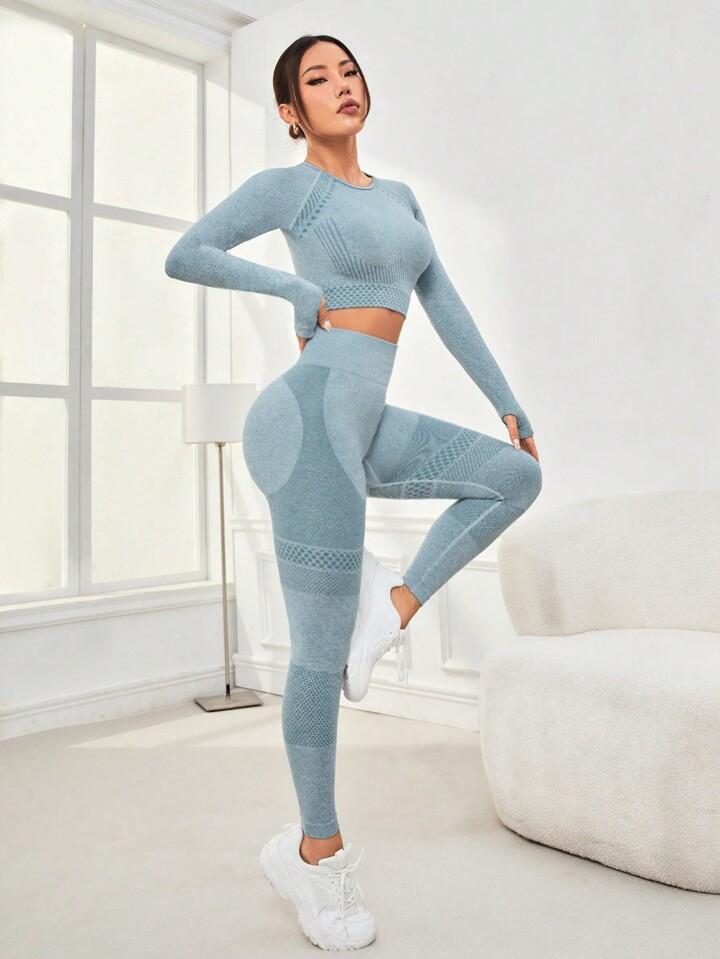 Seamless Workout Clothes Outdoor Sports Suit