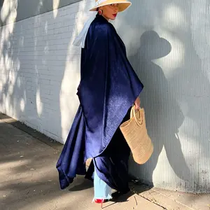 Satin Criss Cross Back Abaya