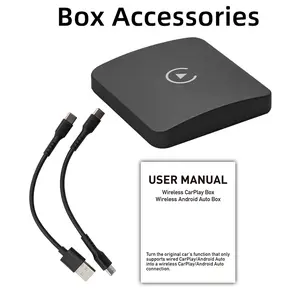 Wireless CarPlay Adapter, Car Adapter with Netflix Fast Car Video Plug & Play, Easy Setup, Supports Netflix/YouTube/TF Card Streaming Equalizers and More for OEM Wired CarPlay/Android Auto Cars