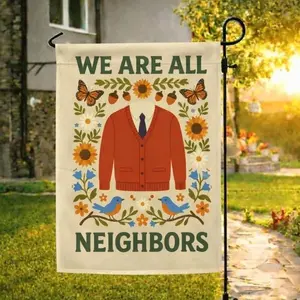 Inclusivity Garden Flag, Welcome Neighborhood Yard Flag, Community Flag Gift, Inclusive Welcome Sign Flag, Garden Welcome Flag