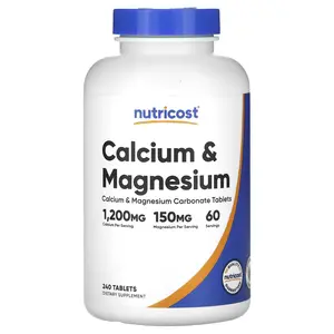 Nutricost Calcium & Magnesium, 240 Tablets Nutricost Calcium & Magnesium, 240 Tablets