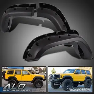 Pocket Rivet Style Wheel Fender Flares Fit For 84-01 Jeep Cherokee XJ 4-Door
