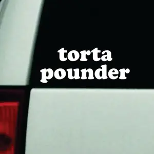 Torta Pounder Car Decal Truck Bumper Sticker Window Windshield Vinyl Funny Men
