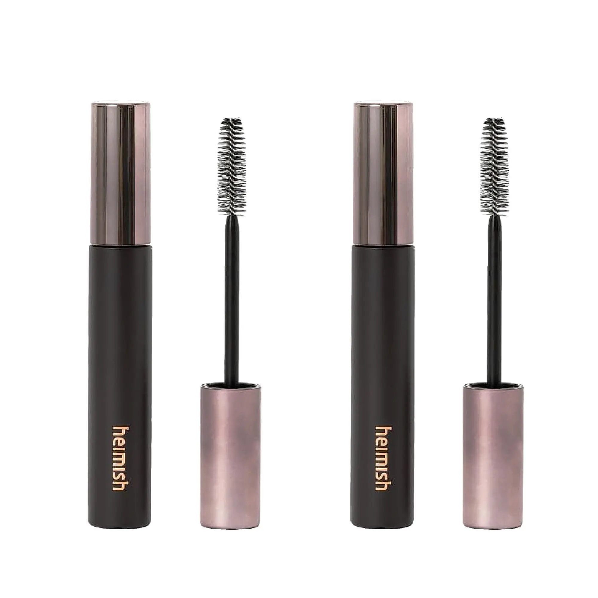 [Heimish] 2 Pack Dailism Smudge Stop Mascara (0.32oz / 9g) (Volume-Black) | Non-Smudging, Volume Mascara | Long Lasting, Non-Clumping, Waterproof