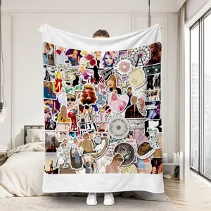 One blanket featuring Taylor Swift's album cover design. A warm nap blanket, car blanket, or pet blanket. A perfect birthday/holiday gift, suitable for sofas, beds, dorm rooms, hotels, and offices.