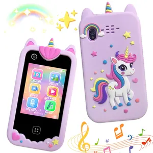 Multifunctional Kids Toy Phone, 2.8" HD Touchscreen Dual Camera, 8GB Storage, Learning Games/Music/Audiobook Player, Habit Tracker & Multi-Language, Toy for 3-12 Boys Girls, Birthday Christmas Gift