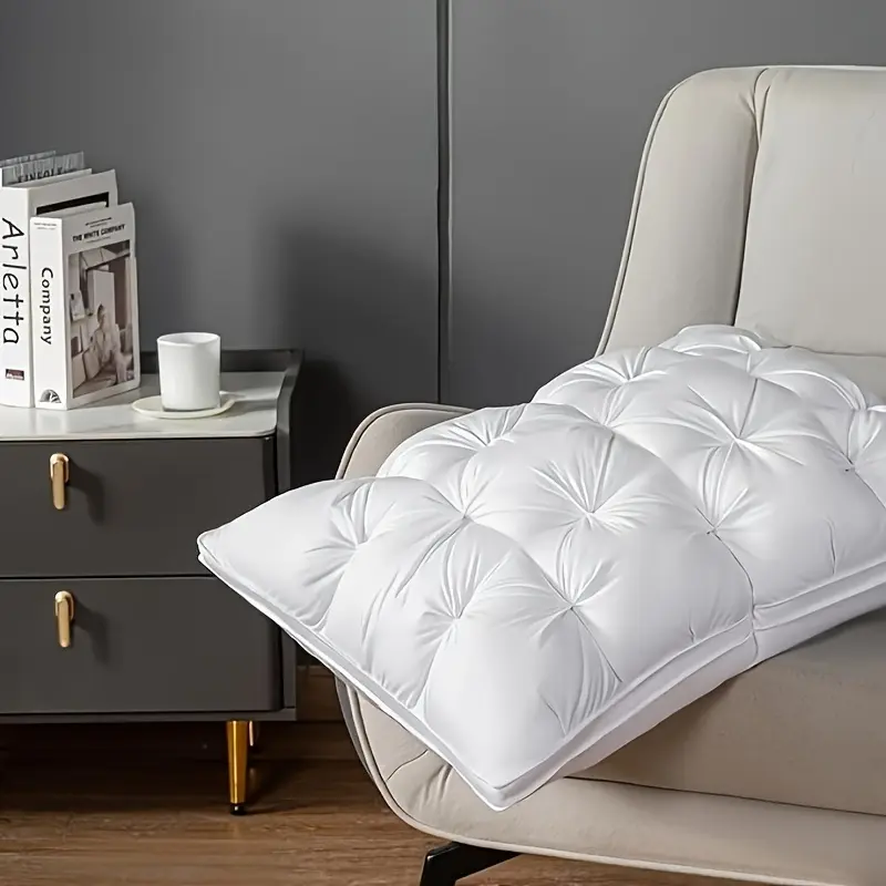 2pc Luxury Orthopedic Memory Foam Pillow Set (bga offer), 100% Polyester Fluffy Woven Fabric, Neck Support, Pressure Relief, Lightweight Bedroom Bedding, Wash-safe Zip, Bedding Essentials for Home Decor, Bga Offer: 2Pc Set