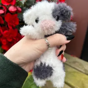 Crochet Pocket Sized Animals With Weighted Body Stuffed Plush Adorable Design Handcrafted for Collectors & On-The-Go Fun