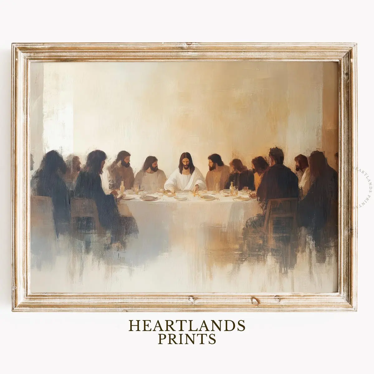 Christian Artwork Last Supper Wall Art, Jesus Wall Art, Jesus Twelve Disciples, Room Decor, Unframed 5 size, 8x12 to 27x40 inch