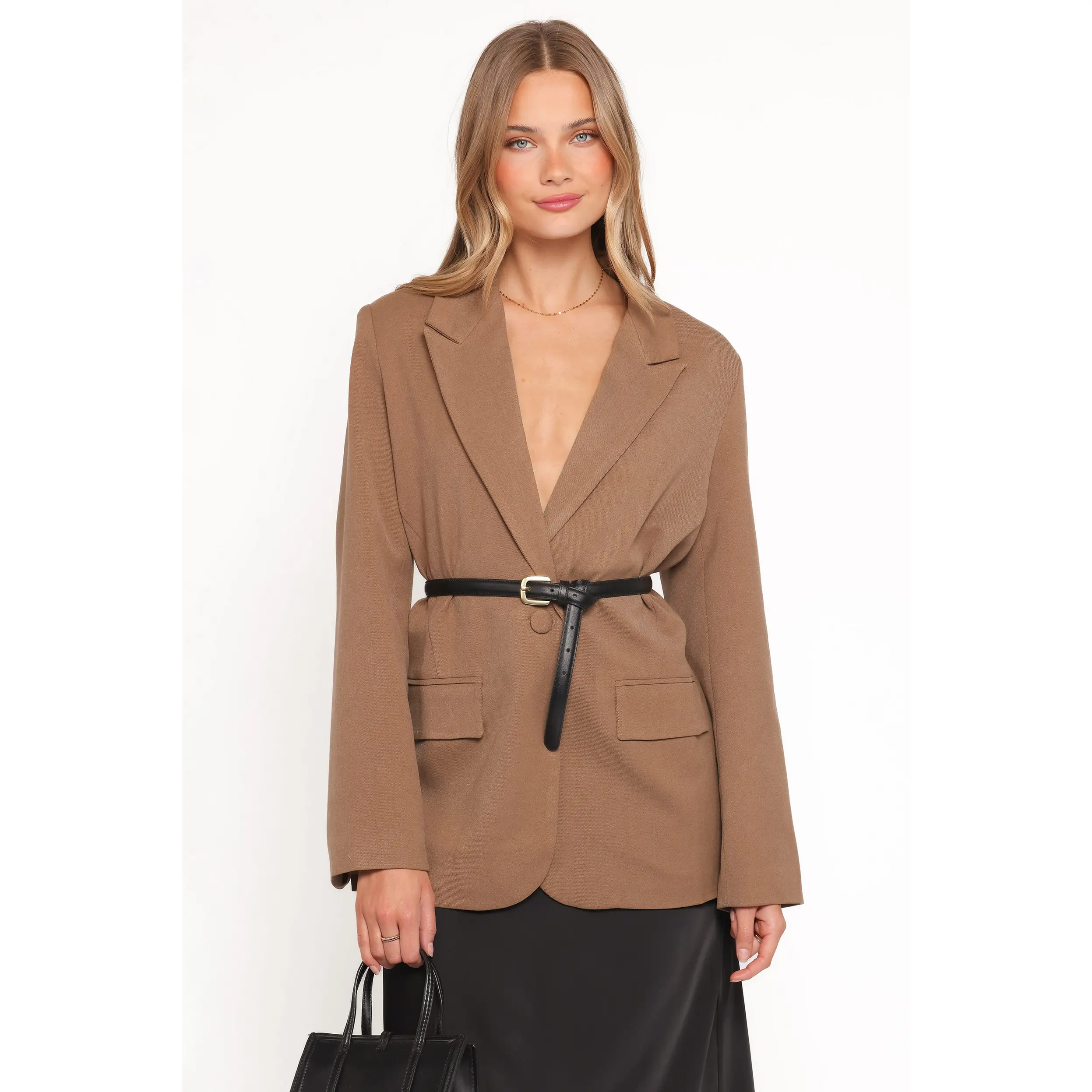 Tove Tie Back Blazer - Tan