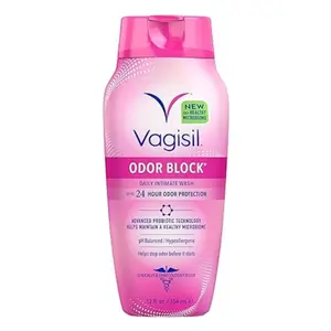 Vagisil Feminine Wash for Intimate Area Hygiene, Odor Block, Gynecologist Tested, Hypoallergenic, 12 oz, (Pack of 1)