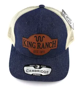 King Ranch (Blue Jean Denim/Khaki) Leatherette Cap