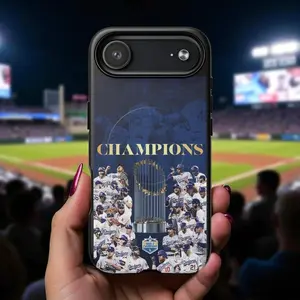 Los Angeles Baseball Fan Championship MagSafe Case: Dual Layer Protection Suitable for iPhone 17-11 Pro Max/Plus and  Samsung Galaxy S23-25