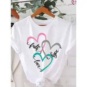 Women's All-Season Cotton Crew Neck Tee, Casual Slim Fit Short Sleeve Top, Breathable Soft Fabric, Essential Undershirt For Daily & Gym Activities