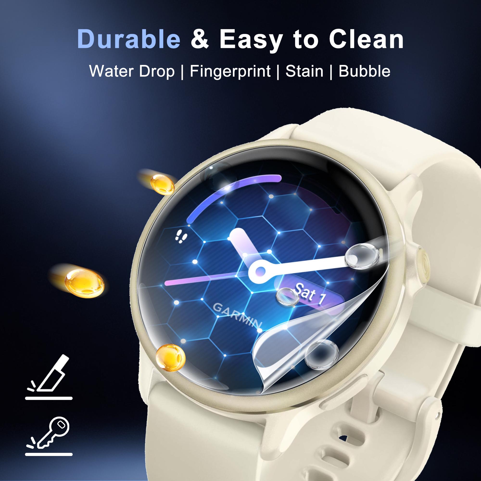 JavoYion 6-Pack Screen Protector for Garmin Vivoactive 6/5, High Clarity Soft Film, Touch Sensitive, Anti Scratch, Bubble Free, Flexible Screen Protector JavoYion 6-Pack Screen Protector for Garmin Vivoactive 6/5, High Clarity Soft Film, Touch Sensitive, Anti Scratch, Bubble Free, Flexible Screen Protector