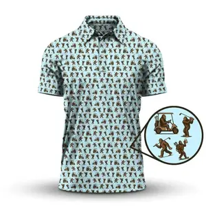 funny Bigfoot Golf Polo PGA Performance Style Golf Shirt, Perfect outdoors for Him