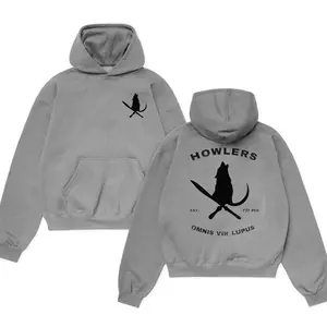 Howlers Hoodie, Omnis Vir Lupus Graphic Pullover, Red Rising Book Merch, Unisex Cotton, Gift for Book Lovers