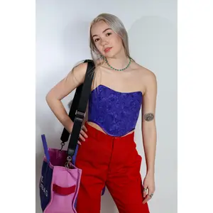 KIANA TOP in PURPLE BATIK