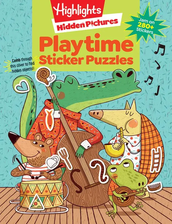 Playtime Sticker Puzzles by Highlights (Paperback)