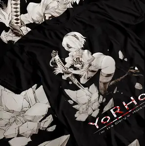 Nier Automata Shirt YoRHa 2B Tshirt 9S T-Shirt A2 Top Eve Nines Adam Anime Tee Anime Tee Shirt Graphic Tee | Retro Anime 90s Shirt