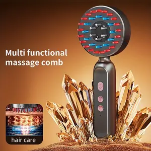 New model massage comb / hair care device / scalp care massage instrument / anti-hair loss USB charging hair treatment comb / red and blue light massage comb / hair care comb / suitable for head / scalp massage with electricity, vibration, and micro curre