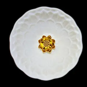 Jianzhan Chinese Handmade Tea Cup Magnetic White Lotus Artwork Gift for Tea Lovers & Art Enthusiasts High-Quality Material Functional Aesthetic