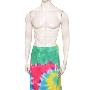 Unisex Tye Dye  Cotton Waffle Spa Wrap Towel –