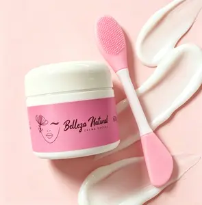 Belleza Natural Daily Hydrating Facial Cream with Dual Head Silicone Applicator