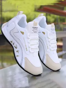 Men's Fashionable Lace Up Low Top Sneakers, Casual Breathable Comfortable Sports Running Shoes, Male All-match Round Toe Shoes for Daily Wear, Closed