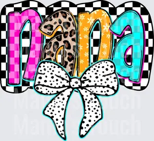 Nana Colorful Checkered Dalmatian Dots