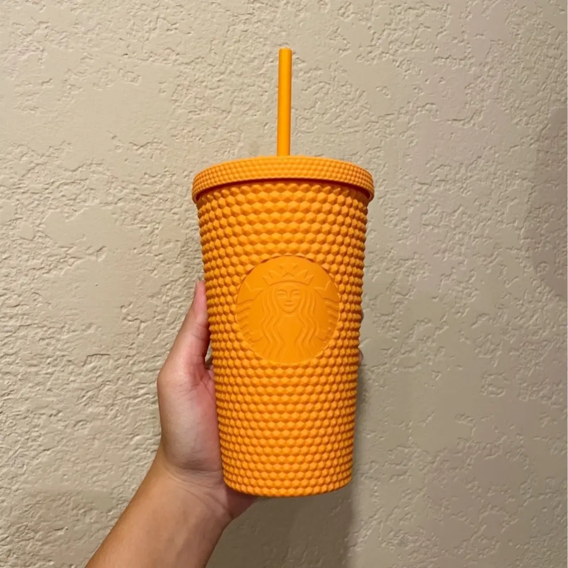 Starbucks Thailand Orange grande matte studded tumbler