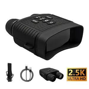 2.5k Night Vision Binoculars, 6x Digital Zoom, 2000mah Battery, 7-Level Infrared, Outdoor Flashlight, Ideal for Wildlife, Hunting, Camping