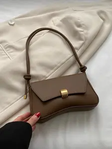 Vintage Lightweight Business Casual Chocolate Flap Bag, Crossbody Purses, PU Material, Suitable for Girls, Students, Office, University, Travel, Crossbody Shoulder Bag, Stylish Versatile Bag, Crossbody Bags