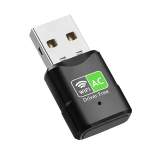 USB Network Adapter, AC600 802.11AC Dual Band 2.4Ghz and 5GHz Mini Wireless Network USB Wifi Adapter for PC Desktop Laptop, Supports Windows 11/10/8/7/Vista/XP