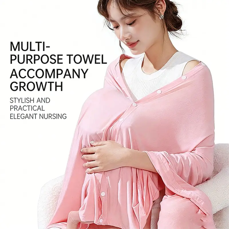 Multifunctional Nursing Cover for Outdoor, Breathable Breastfeeding Scarf, Anti-Exposure Shawl, Lightweight Portable, All-Season Baby Feeding Cover