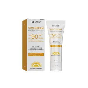 EELHOE SPF 90 PA+++ Sunscreen, Moisturizing Non-Greasy Sun Protection for Face & Body