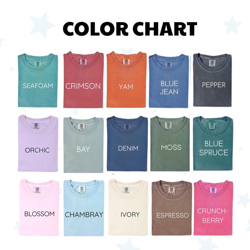 Comfort Colors Floral Mama Shirt, Spring Tee, Trendy Mom T-Shirt, Women's Flower Mama Shirt, Pregnancy Reveal Gift, Blue Pink Bow Shirt for Mom