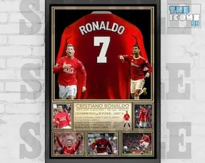 Man United Legend Cristiano Ronaldo Football Poster