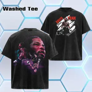 WBA Boxing 2026 - Gervonta Davis “DAVIS TANK” World Champion , Oversize Unisex Acid Wash Tee ,Boxing Legend Streetwear , Cotton , Graphic Tee T-Shirt Hoodie Sweatshirt Wash , Classic , Fan Gift Top Fabric Menswear Casual Wrestling Crew Neck