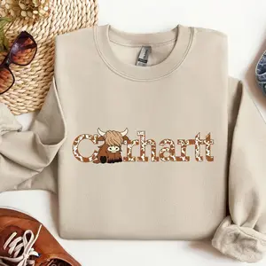 Highland Cow T-Shirt & Sweatshirt: Western Farmer Gift