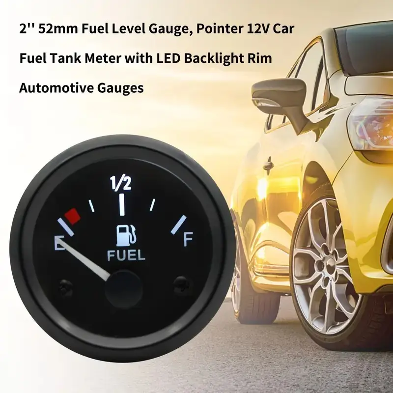 Universal Fuel Level Gauge for Boats, Stainless Steel Fuel Sender Unit, Suitable for Ships, Trucks, Rvs, Car Customization Dashboard