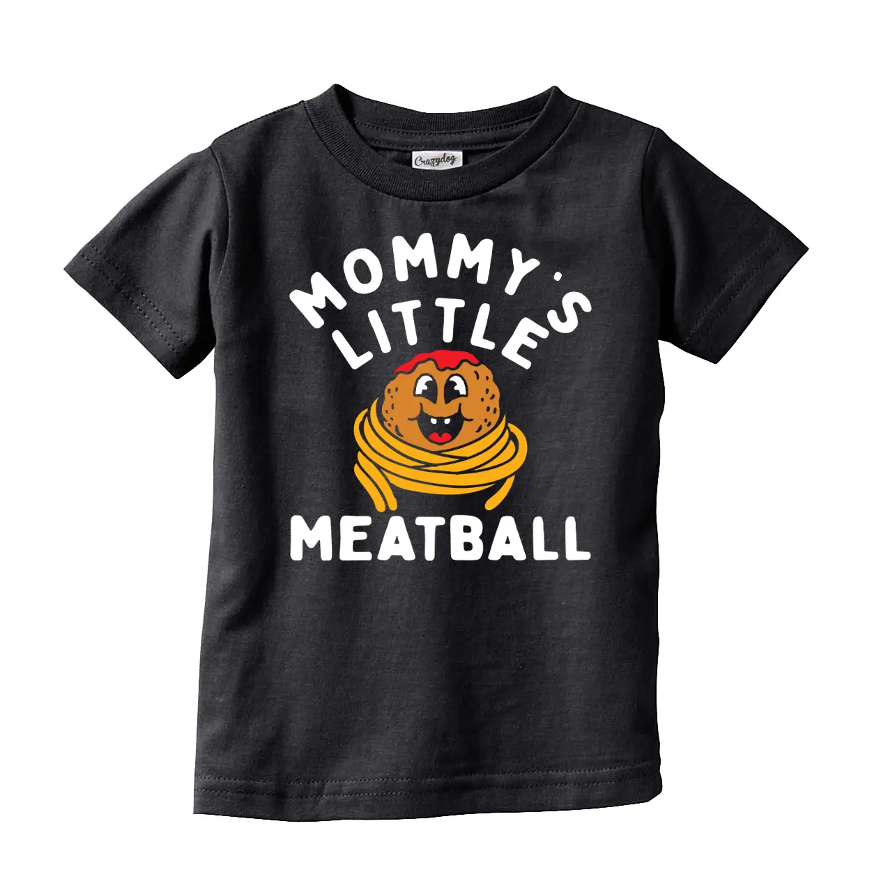Toddler Funny T Shirts Mommys Little Meatball Sarcastic Graphic Novelty Tee for Young Kids Funny Toddler Shirts Funny Sarcastic Apparel Childrens Graphic Tees Black